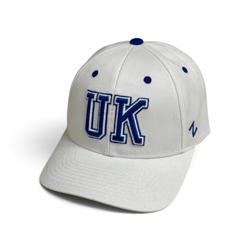 University of Kentucky 3D UK Vault Logo Hat in White by Zephyr