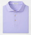 Gingham Performance Jersey Polo in Ultra Violet by Peter Millar
