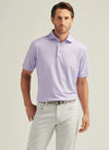 Gingham Performance Jersey Polo in Ultra Violet by Peter Millar