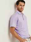 Gingham Performance Jersey Polo in Ultra Violet by Peter Millar