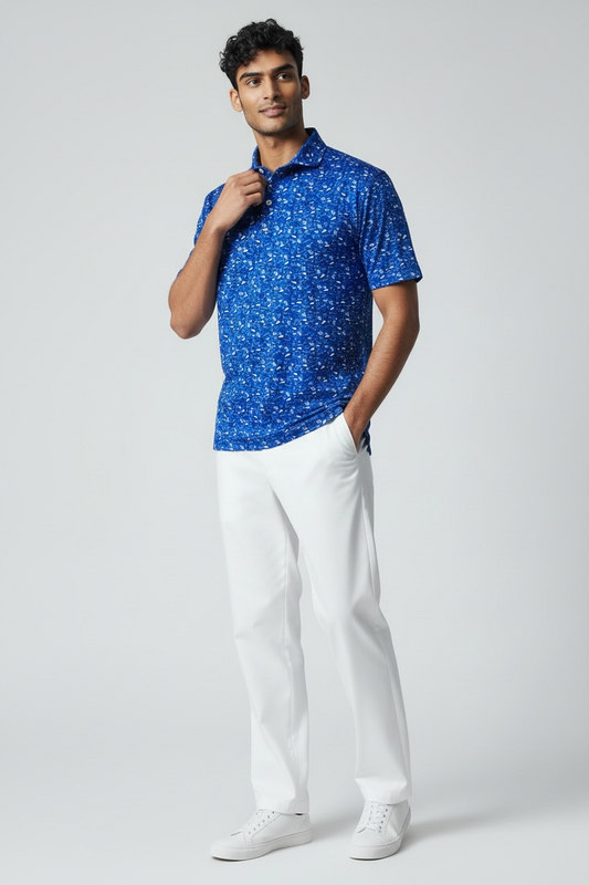 University of Kentucky "Rolling Blue” Polo in Royal by Johnnie-O