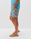 Ponderosa Half Elastic 7" Swim Trunks in Black by Johnnie-O