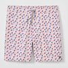 Shelly Half Elastic 7" Swim Trunks in White by Johnnie-O
