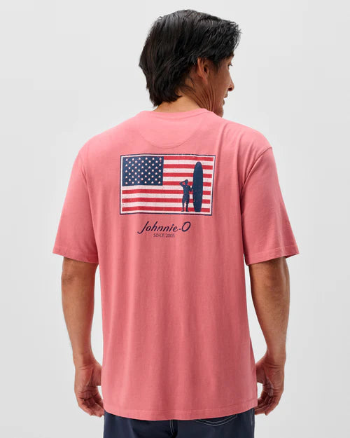 American Dream Pocket T-Shirt in Bandana by Johnnie-O