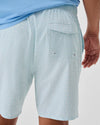 Anemone Half Elastic 7" Swim Trunks in White by Johnnie-O