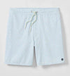 Anemone Half Elastic 7" Swim Trunks in White by Johnnie-O