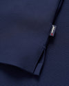 Hoppin Ribbed Knit Performance 1/4 Zip Pullover in Navy by Johnnie-O