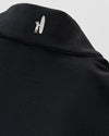 Hoppin Ribbed Knit Performance 1/4 Zip Pullover in Black by Johnnie-O