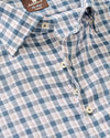 Tad Pane Linen Blend Button Down Shirt in Wake by Johnnie-O