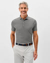 Lyndonn Stripe Performance Jersey Polo in Black Seal by Johnnie-O
