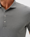 Lyndonn Stripe Performance Jersey Polo in Black Seal by Johnnie-O