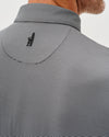 Lyndonn Stripe Performance Jersey Polo in Black Seal by Johnnie-O