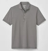 Lyndonn Stripe Performance Jersey Polo in Black Seal by Johnnie-O