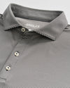 Lyndonn Stripe Performance Jersey Polo in Black Seal by Johnnie-O