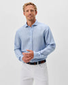 McCarthy Solid Linen Blend Button Down Shirt in Maliblu by Johnnie-O