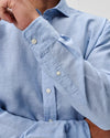 McCarthy Solid Linen Blend Button Down Shirt in Maliblu by Johnnie-O