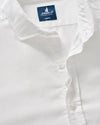 McCarthy Solid Linen Blend Button Down Shirt in White by Johnnie-O