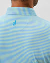 Stetson Stripe Performance Mesh Polo in Macaw by Johnnie-O