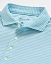 Stetson Stripe Performance Mesh Polo in Macaw by Johnnie-O
