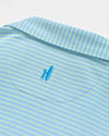 Stetson Stripe Performance Mesh Polo in Macaw by Johnnie-O