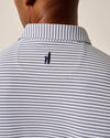 Stetson Stripe Performance Mesh Polo in Navy by Johnnie-O