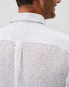 Cash Bar Linen Blend Short Sleeve Button Down Shirt in White by Johnnie-O
