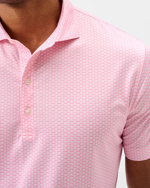 Coupe Performance Jersey Polo in Lollipop by Johnnie-O