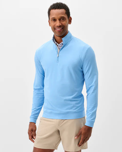 Motion Performance 1/4 Zip Pullover in Maliblu by Johnnie-O