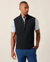 Motion 1/4-Zip Performance Vest in Black by Johnnie-O