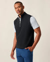 Motion 1/4-Zip Performance Vest in Black by Johnnie-O