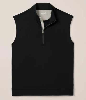 Motion 1/4-Zip Performance Vest in Black by Johnnie-O