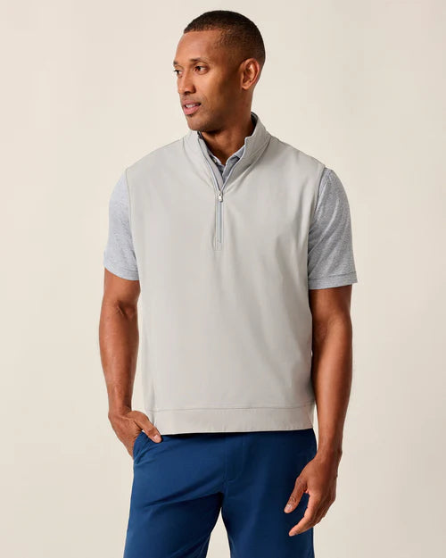 Motion 1/4-Zip Performance Vest in Seal by Johnnie-O