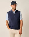 Motion 1/4-Zip Performance Vest in Navy by Johnnie-O