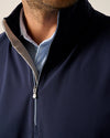 Motion 1/4-Zip Performance Vest in Navy by Johnnie-O