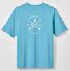 Born To Surf Cotton Blend Pocket T-Shirt in Haze by Johnnie-O