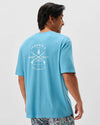 Born To Surf Cotton Blend Pocket T-Shirt in Haze by Johnnie-O