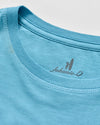 Born To Surf Cotton Blend Pocket T-Shirt in Haze by Johnnie-O