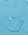 Born To Surf Cotton Blend Pocket T-Shirt in Haze by Johnnie-O