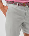 Nassau Cotton Blend 7" Inseam Shorts in Chrome by Johnnie-O