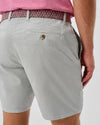 Nassau Cotton Blend 7" Inseam Shorts in Chrome by Johnnie-O