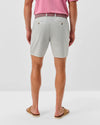 Nassau Cotton Blend 7" Inseam Shorts in Chrome by Johnnie-O