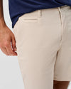 Nassau Cotton Blend 7" Inseam Shorts in Stone by Johnnie-O