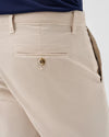 Nassau Cotton Blend 7" Inseam Shorts in Stone by Johnnie-O