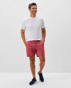 Nassau Cotton Blend 7" Inseam Shorts in Washed Red by Johnnie-O