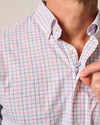 Paddock Performance Button-Down Shirt in Porto Pink by Johnnie-O