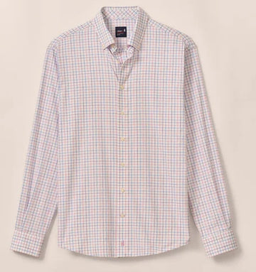 Paddock Performance Button-Down Shirt in Porto Pink by Johnnie-O