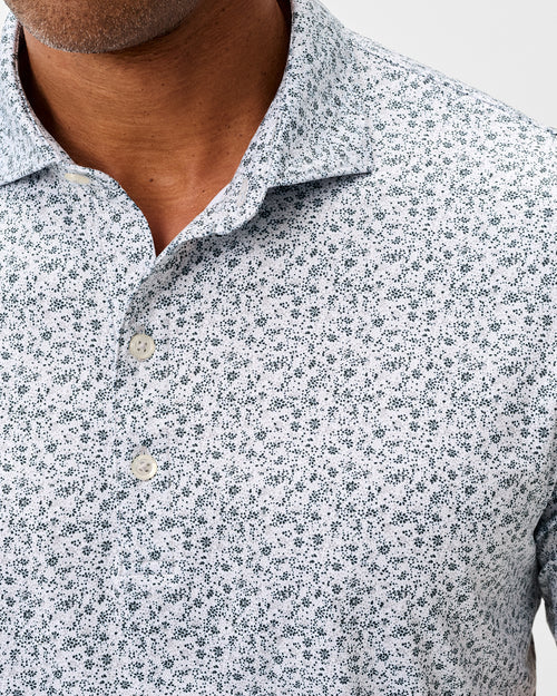Marietta Featherweight Performance Polo in Heather Black by Johnnie-O