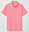 Beau Stripe Performance Jersey Polo in Pink Lemonade by Johnnie-O