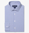 Leeward Long Sleeve Dress Shirt in Cobalt Dennis Plaid by Mizzen+Main