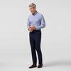 Leeward Long Sleeve Dress Shirt in Cobalt Dennis Plaid by Mizzen+Main